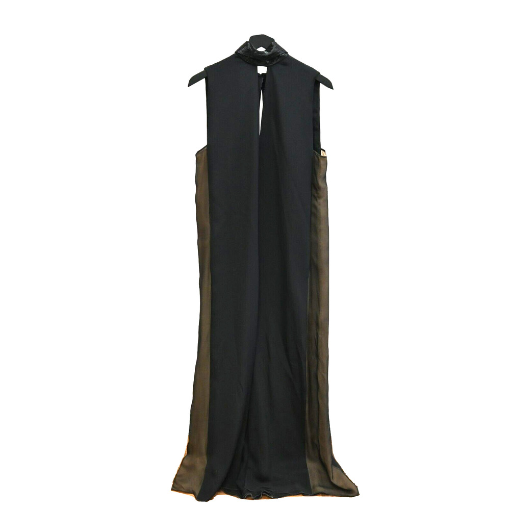Emilio Pucci High Neck Black Evening Gown Size: US 12